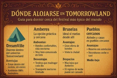 donde alojarse en tomorrowland
