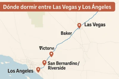 Dónde dormir entre Las Vegas y Los Ángeles
